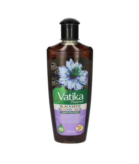 Vatika Naturals Multivitamin + BlackSeed Hair Oil/ Ryytineito hiusöljy 200ml - Kosmetiikka - 12291 - 1