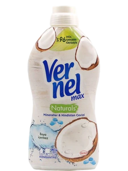 Vernel Max Naturals Softener/ Huuhteluaine 1,44L - Pyykinpesuaineet ja -tarvikkeet - 19581 - 1