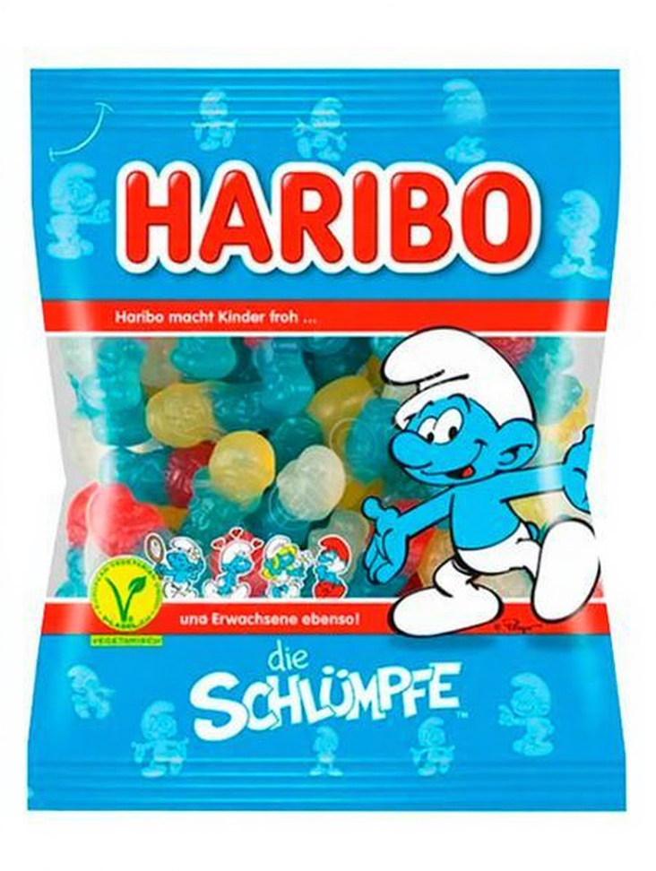 Haribo Smurf Veggie Karkkipussi 100g - Irtomakeiset - 18641 - 1