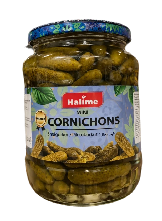 Halime Cornichons / Minikurkku mausteliemessä 720ml CAM - Kurkkusäilykkeet - 19111 - 1