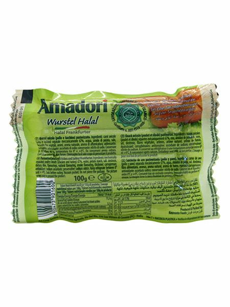 Amadori Halal Sausage Frankfurter/ Nakkimakkara 100g - Kana leikkeleet ja makkarat - 20001 - 1