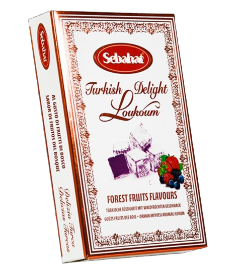 Sebahat Turkish Delight Forest Fruits Flavour/ Metsämarja makuinen lokum 200g - Turkish Delight & Halvat - 20091 - 1