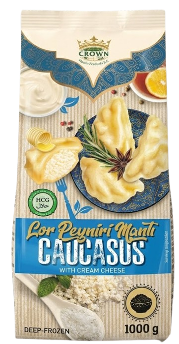 Crown Manti with Cream Cheese/ Tuorejuustotäytteiset Nyytit 1kg - Suolaiset leivonnaiset - 20491 - 1