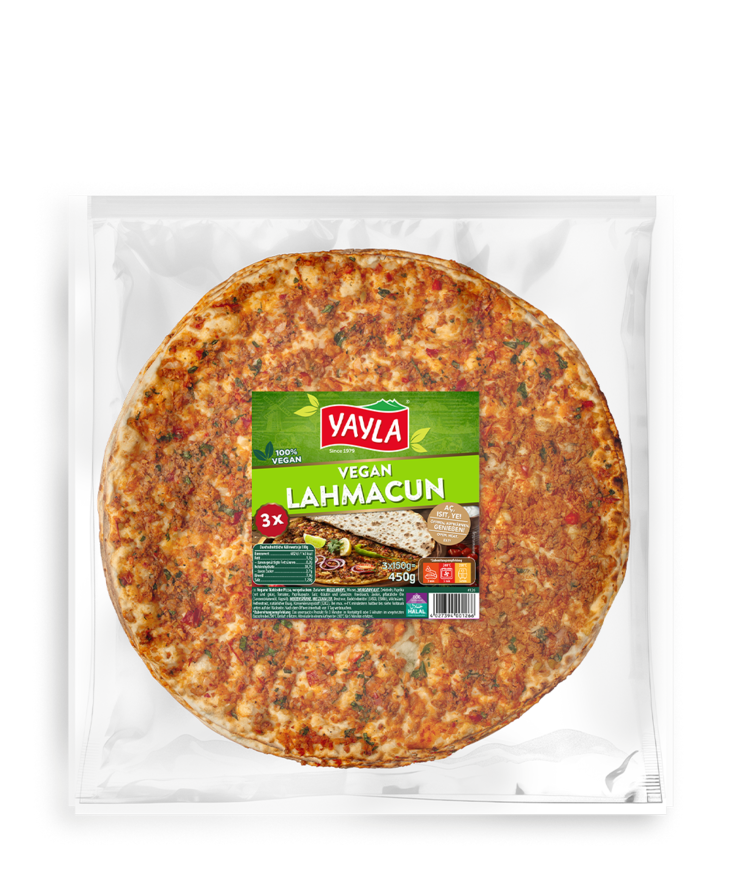 Yayla Vegan Turkish Lahmacun Pizza 3x150g - Valmisruokasäilykkeet - 21281 - 1