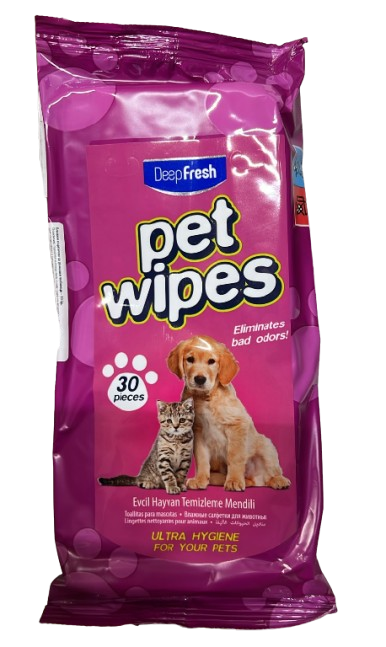Deep Fresh Pet Wipes/ Kosteuspyyhe 30kpl - Siivousvälineet ja tarvikkeet - 21471 - 1