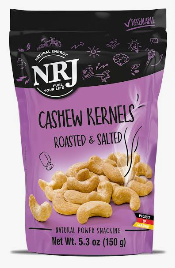 NRJ Cashew Roasted&Salted / Cashewpähkinä paahdetut&suolatut 150g - Pähkinät - 21611 - 1