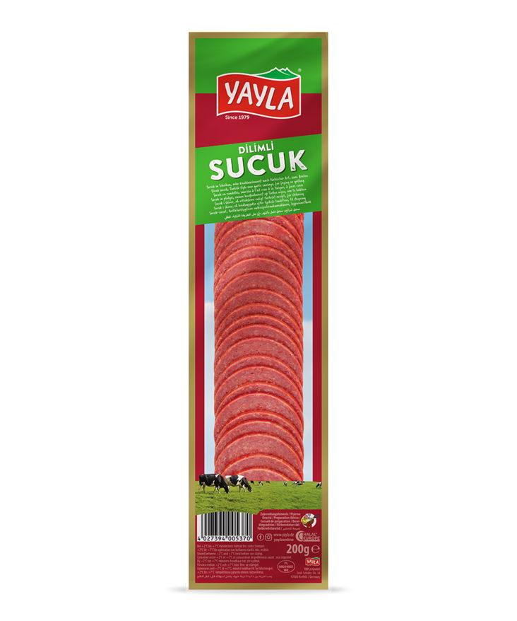 Yayla Dilim Sucuk / Naudan Leikkele Valkosipulilla 200g - Nauta leikkeleet ja makkarat - 5191 - 1