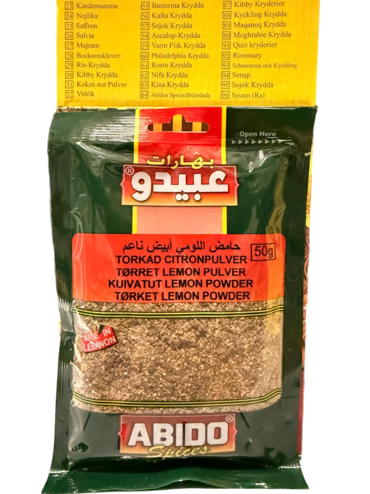 Abido Spices Sitruunajauhe 50g - Erikoismausteet - 19531 - 1