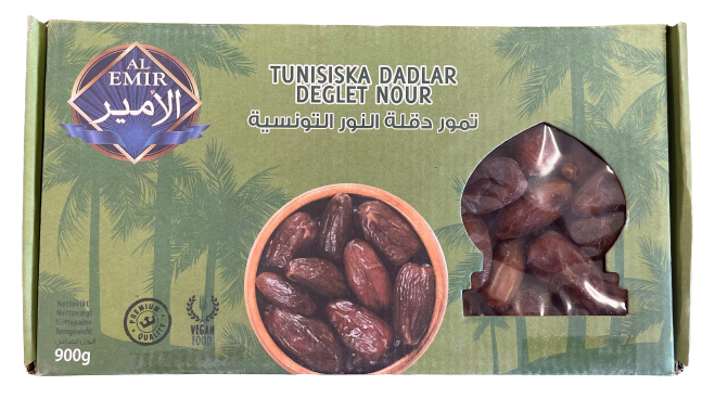 Al Emir Tunisiska Dadlar Deglet Nour / Kuivattu taateli 900g - Kuivatut hedelmät - 18331 - 1