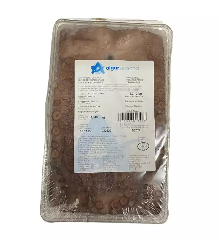 Algarseafood Octopusa Flow / mustekala 1-2kg - Pakasteäyriäiset - 10131 - 1