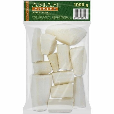 Asian Choice Cassava Chunks / Kassavan palat 1kg - Pakaste vihannekset - 10141 - 1