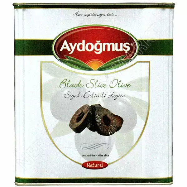 Aydogmus Siyah Dilimli Zeytin / Viipaloitu musta oliivi 8kg TNK - Oliivisäilykkeet - 9441 - 1