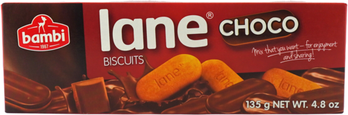 Bambi Lane Choco Biscuit 135g - Täytekeksit ja vohvelit - 3511 - 1