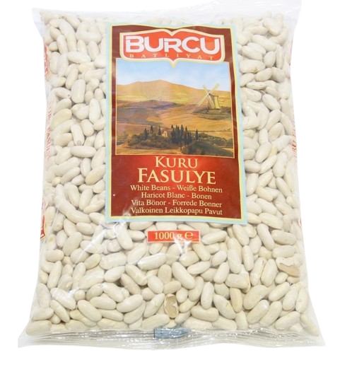 Burcu Horoz Fasulye / Valkoinen Papu 1Kg - Kuivatut pavut - 1081 - 1