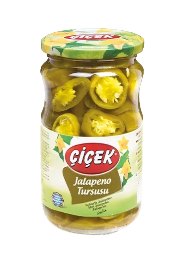 Cicek Jalapeno Tursusu / Viipaloidut jalapeno suolaliemessä 360/160g CAM - Pepperonisäilyke - 14481 - 1