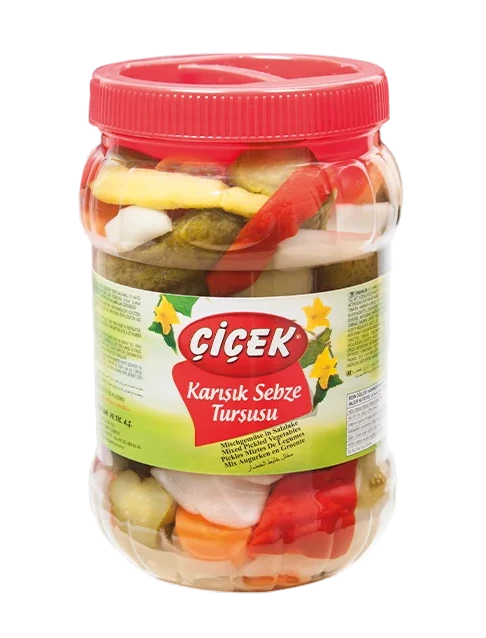 Cicek Turlu Tursu / Vihannessekoitus suolaliemessä 1350/700g PET - Vihannessäilykkeet - 16891 - 1