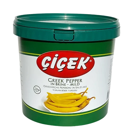 Cicek Yunan Biber Tususu / Kreikkalaisen pepperoni suolaliemessä 12/6kg PET - Pepperonisäilyke - 11711 - 1