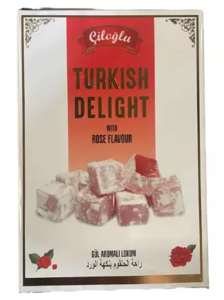 Ciloglu Turkish Delight Rose Flavour Lokum 200g - Turkish Delight & Halvat - 15261 - 1