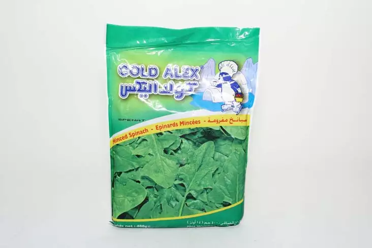 Cold Alex Spinach leaves / Pinaatti Lehti 400g - Pakaste vihannekset - 1781 - 1