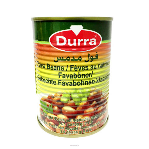 Durra Fava Beans / Keitetyt härkäpavut 400g TNK - Papu- ja linssisäilykkeet - 9201 - 1