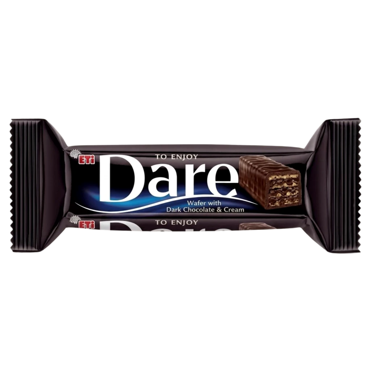 Eti Dare Wafer Dark Chocolate & Cream Bar/ Tummasuklaa-vohvelipatukka 50g - Patukat - 14381 - 1