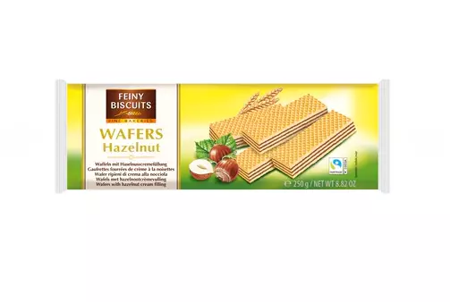 Feiny Biscuits Wafers Hazelnut Keksi 250g - Täytekeksit ja vohvelit - 13911 - 1