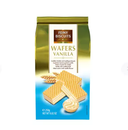 Feiny Biscuits Vohveli Vanilja-kermatäytteellä 250g - Täytekeksit ja vohvelit - 13921 - 1
