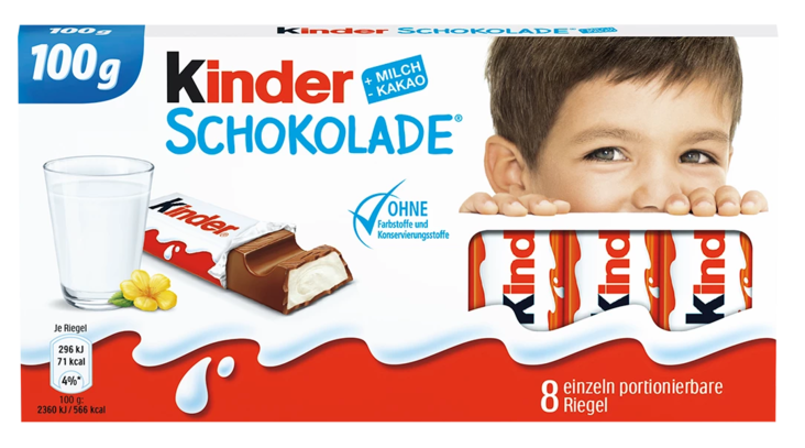 Ferrero Kinder Chocolate/ Suklaalevy 100g - Suklaat - 16151 - 1