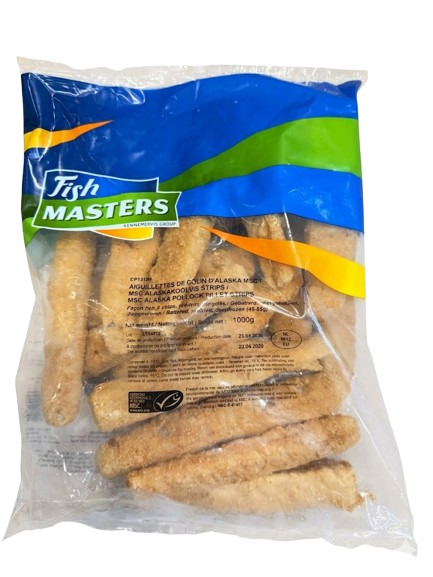 Fish Masters Alaska Pollock Fillet Strips/ Seitifileesuikale 1kg - Pakastekalat - 20171 - 1