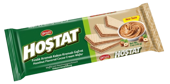 Gesas Waffle w Hazelnut/ Vohveli Hasselpähkinäkreemitäytteellä 142g - Täytekeksit ja vohvelit - 21651 - 1