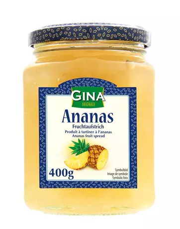 Gina Pineapple Spread/ Ananaslevite 400g - Makeat levitteet ja pähkinälevitteet - 15181 - 1