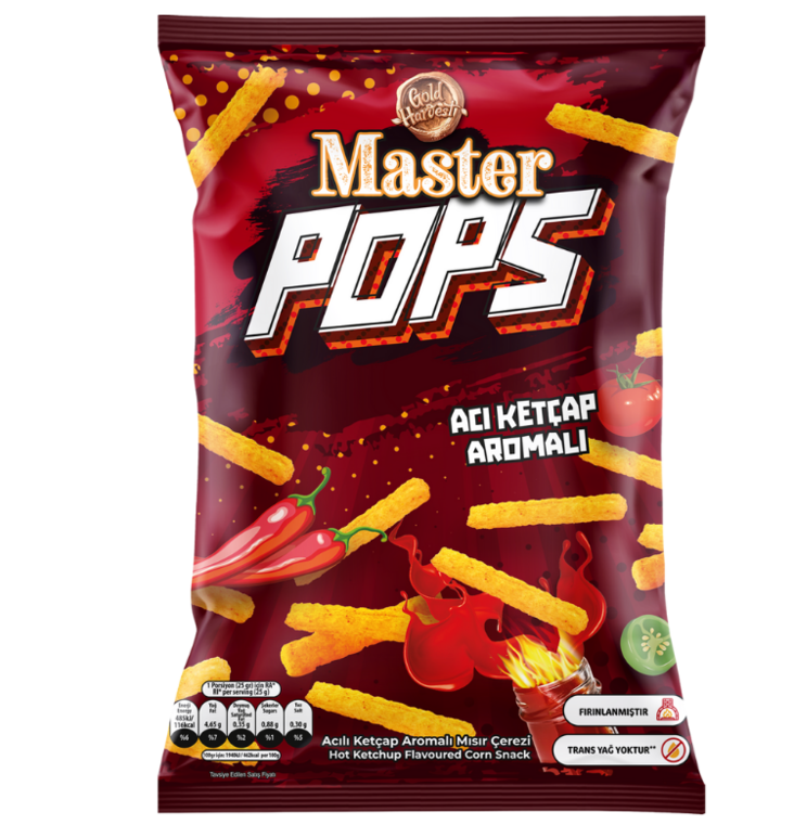 Gold Harvest Master Puff Hot Ketchup Flavour Sipsi 90g - Sipsit - 17421 - 1
