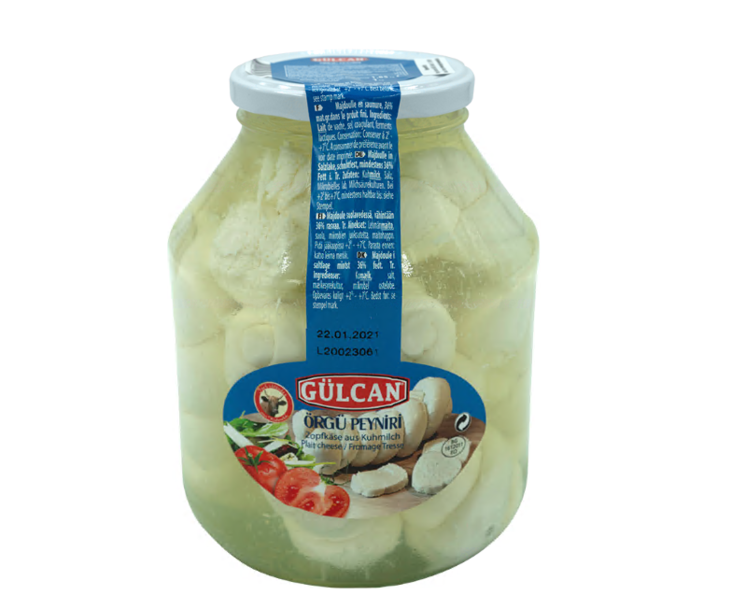 Gulcan Örgu Juusto, suolavedessä 36% 1kg CAM - Erikoisjuustot - 2851 - 1