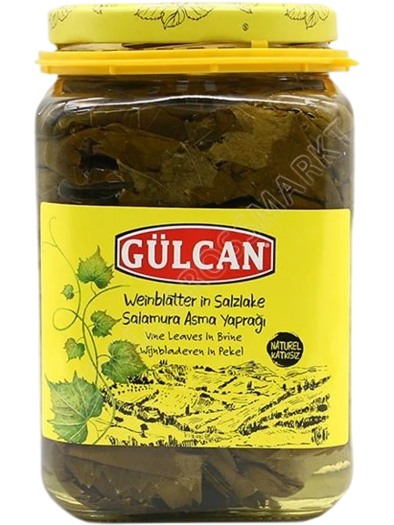 Gulcan Salamura Asma Yapragi / Viininlehtiä suolavedessä 1,5kg CAM - Vihannessäilykkeet - 19871 - 1