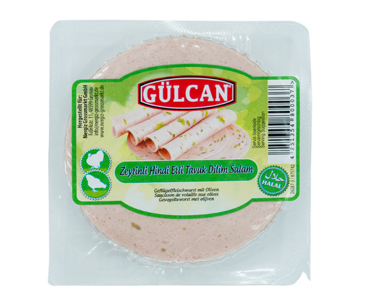 Gulcan Zeytinli Tavuk Dilim Salam / Kana Leikkele (Oliivilla) 200g - Kana leikkeleet ja makkarat - 2951 - 1