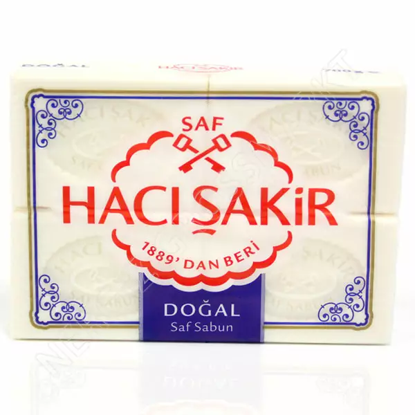 Haci Sakir Dogal Saf Sabun / Luonnollinen puhdas palasaippua 4x150g - Saippuat ja suihkugeelit - 2971 - 1