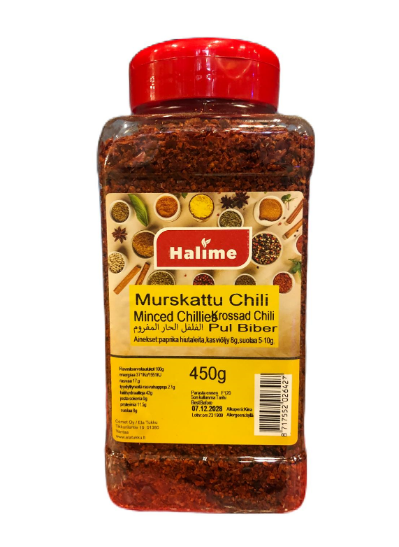 Halime Baharat Pul Biber / Murskattu chili 450g - Chilimausteet - 2861 - 1