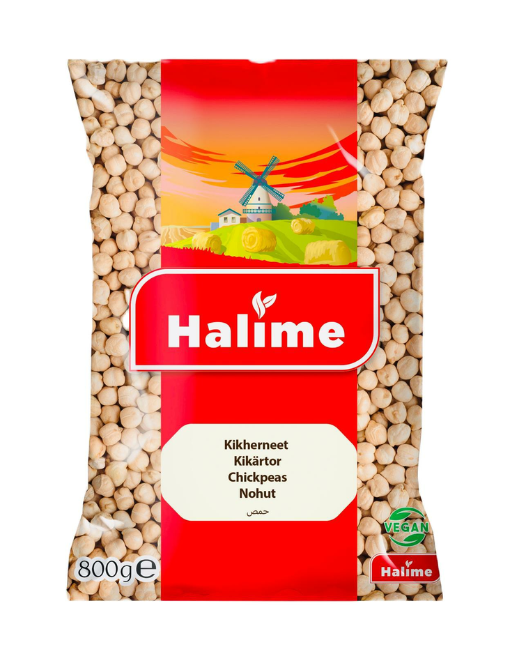 Halime Nohut / Kikherneet 9 mm 800g - Kuivatut kikherneet - 15611 - 1
