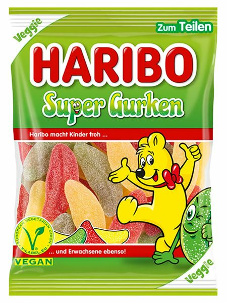 Haribo Veggie Super Gurken Karkkipussi 175g - Irtomakeiset - 21001 - 1