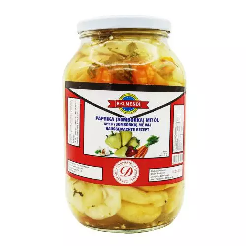 Kelmendi Paprika (Somborka) Mit Öl 2,5kg CAM - Tomaatti- ja paprikasäilykkeet - 3341 - 1