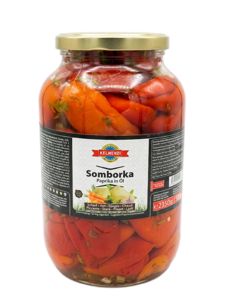 Kelmendi Paprika (Somborka) Mit Öl 2,5kg CAM - Tomaatti- ja paprikasäilykkeet - 3341 - 1