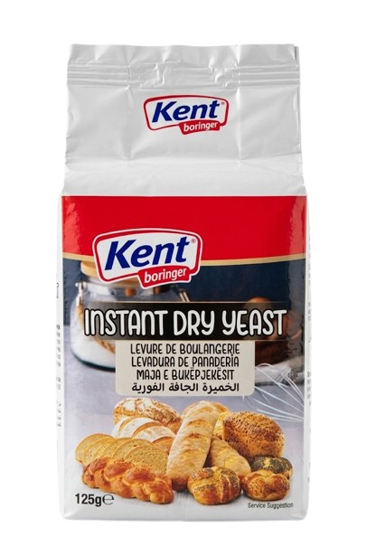 KentBor Instant Dry Yeast/ Kuivattu hiiva 125g - Leivinjauheet, ruokasoodat & kuivahiivat - 21181 - 1