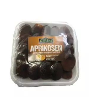 Kerem Kuru Kayisi Siyah / Tumma Aprikoosi 250g - Kuivatut hedelmät - 3371 - 1