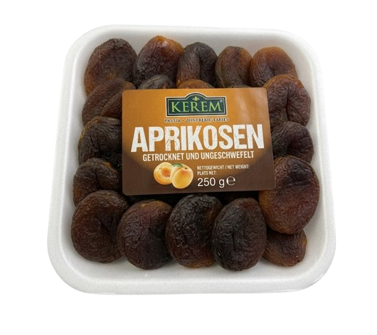 Kerem Kuru Kayisi Siyah / Tumma Aprikoosi 250g - Kuivatut hedelmät - 3371 - 1