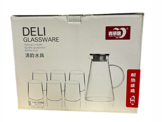 Lasi kannu setti 1116B - Astiat ja aterimet - 16501 - 1