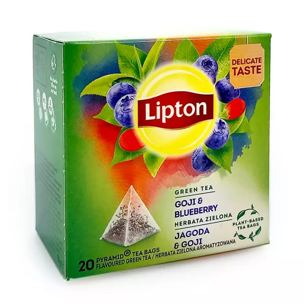 Lipton Green Tea Goji&Blueberry Pyramidi Vihreä tea 20ps 28g - Vihreä tee - 13541 - 1