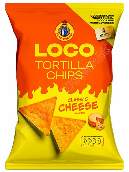 Loco Tortilla Chips Classic Cheese Sipsi 100g - Sipsit - 17401 - 1