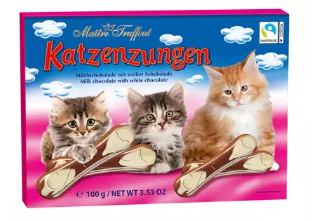 Maitre Truffout Milk and White chocolate catfingers Keksi 100g - Konvehdit - 14691 - 1