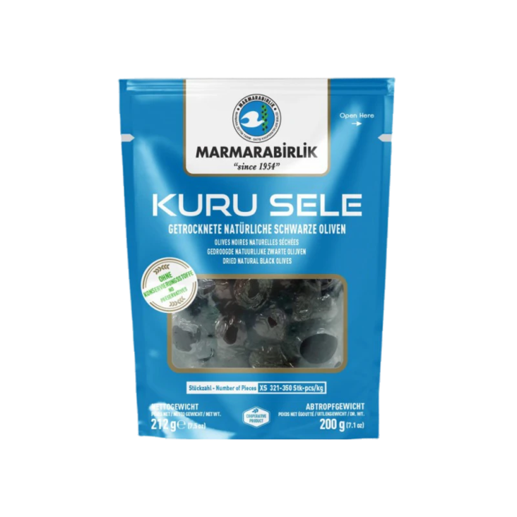 MB XS Kuru Sele Siyah Zeytin / Kivelliset mustat oliivit 200g - Oliivisäilykkeet - 18141 - 1