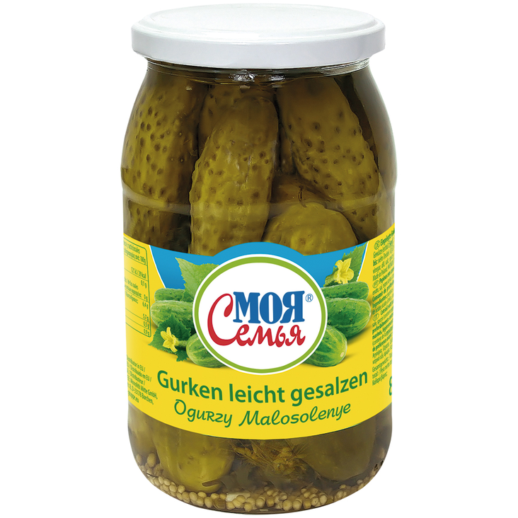 Moja Semja Pickled Cucumber / Mausteiset kurkut 860/430g CAM - Kurkkusäilykkeet - 20721 - 1